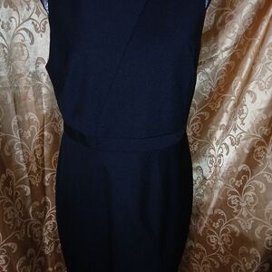 Adrianna Papell Midnight Blue Midi Dress